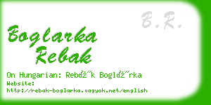 boglarka rebak business card